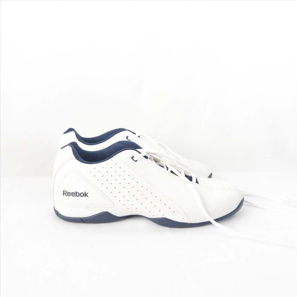 Reebok V45620 White and Navy Basketball Sneakers